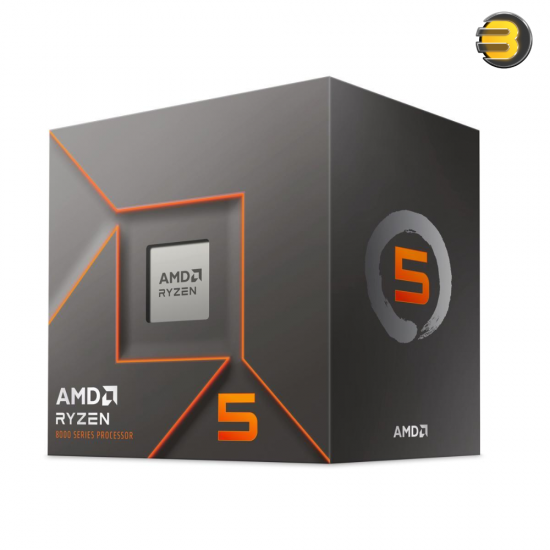 AMD Ryzen 5 8400F (4.2 GHz) — Ryzen 5 8000 Series 6-Core, 12-Threads, Socket AM5, 65W Processor - 100-100001591BOX