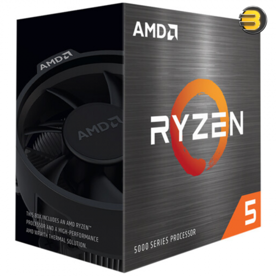 AMD Ryzen 5 5600X Tray – 6-Core 12-Thread Desktop CPU, 3.7 GHz Base / 4.6 GHz Boost, AM4 Socket, 65W TDP (Tray Version)
