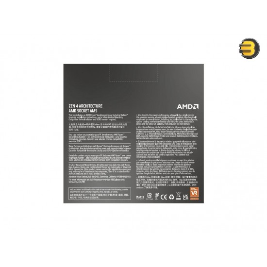 AMD Ryzen 9 7900X - 12-Core 4.7 GHz - Socket AM5 - 170W Desktop Processor (100-100000589WOF)