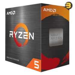 AMD Ryzen 5 5600 with Wraith Stealth Fan —  Socket AM4 - 6 Cores -12 Threads - Min Frequency 3.5GHZ- Boost Frequency 4.4GHz/35MB/65W - 100-100000927BOX