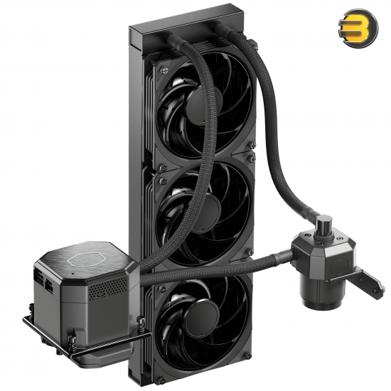 CoolerMaster MasterLiquid ML360 SUB-ZERO, Thermoelectric Cooling (TEC) AIO CPU Liquid Cooler Powered by Intel Cryo Cooling Technology, 2nd Generation Pump, 360 Radiator for Intel LGA 1200