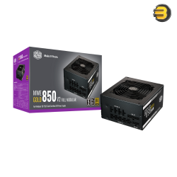 Cooler Master MWE Gold 850 V2 ATX 3.0 — 850W - 80+ Gold -  Japanese capacitors  - Fully Modular - A 90-degree 12VHPWR adapter cable