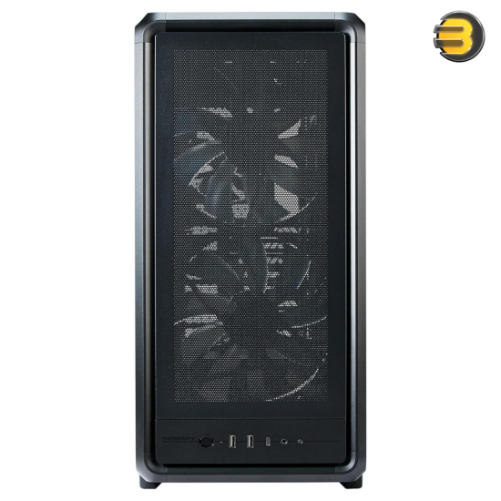 Cooler Master MasterFrame 500 Mesh Mid-Tower PC Case Black Cooler Master MasterFrame 500 Mesh mid-tower PC case in Blackwith mesh front panel, tempered glass side, dual 200mm ARGB fans and USB Type-C I/O