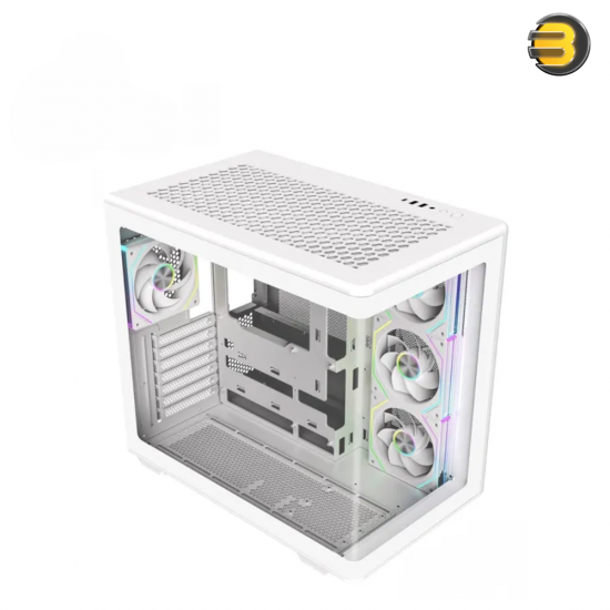 Cooler Master Elite 600 ARGB Case | ATX Mid Tower | White