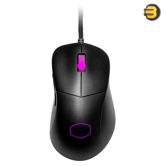 Cooler Master MM730 Black Gaming Mouse with Adjustable 16,000 DPI, PTFE Feet, RGB Lighting — MasterPlus Software