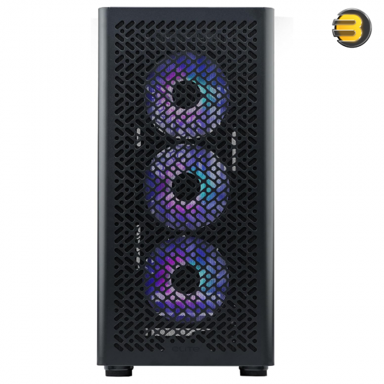 Cooler Master ELITE 502 Mid-Tower Black PC Case Black Cooler Master ELITE 502 mid-tower Black PC case with tempered glass side panel, 3x 120mm ARGB fans and USB Type-C I/O