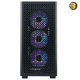 Cooler Master ELITE 502 Mid-Tower Black PC Case Black Cooler Master ELITE 502 mid-tower Black PC case with tempered glass side panel, 3x 120mm ARGB fans and USB Type-C I/O