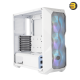 Cooler Master MasterBox TD500 Mesh White Airflow ATX Mid-Tower with Polygonal Mesh Front Panel, Crystalline Tempered Glass, E-ATX Up to 10.5, Three 120mm ARGB Fans & ARGB Lighting System