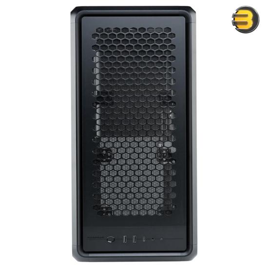 Cooler Master MasterFrame 600 ATX Mid-Tower PC Case Black Cooler Master MasterFrame 600 ATX mid-tower PC case in black with premium aluminum modular chassis, 4x high airflow PWM fans and tempered glass panel