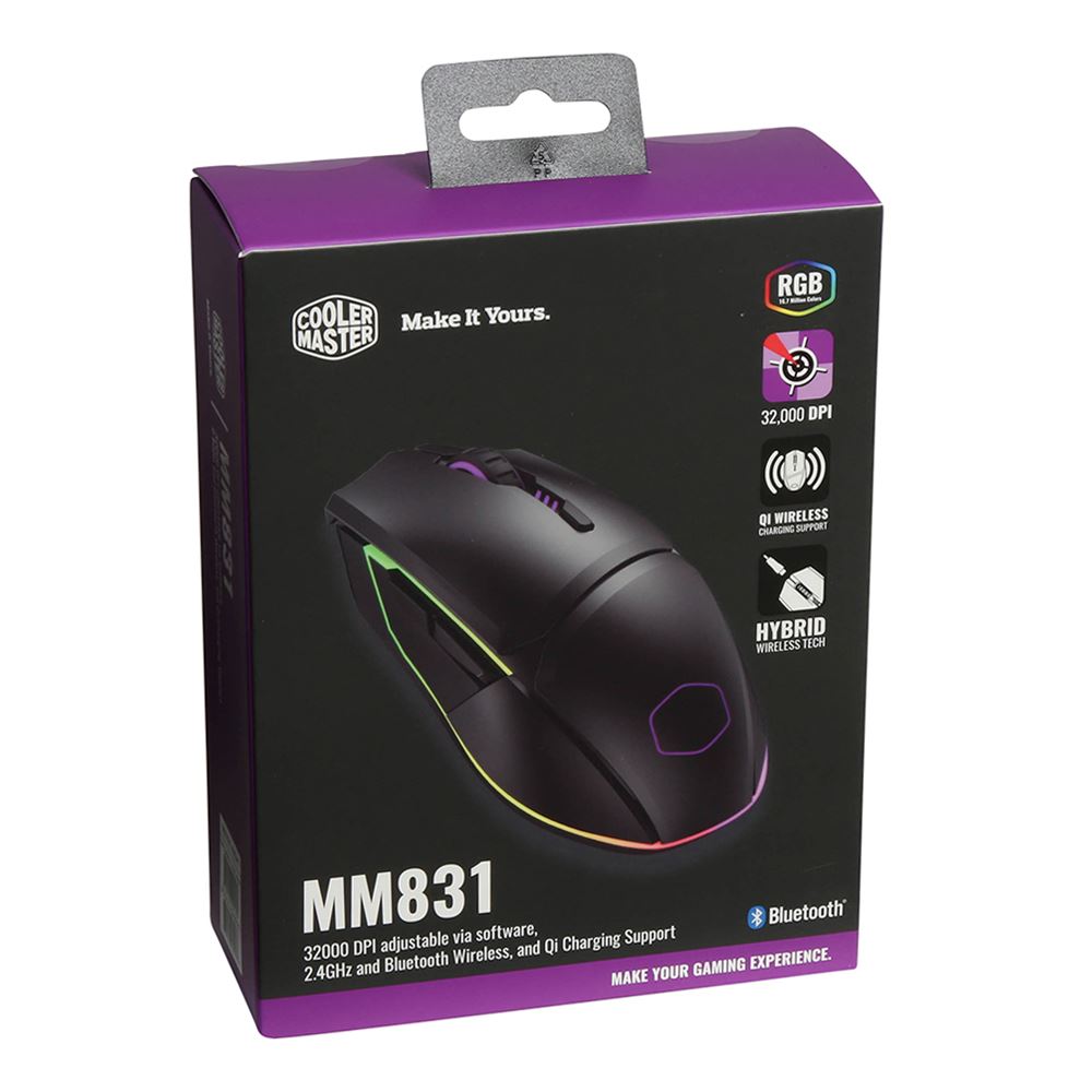 Cooler Master Mm1 Gaming Mouse With 300 Dpi Adjustable Via Software 2 4ghz And Wireless Bluetooth Pbt Buttons And Qi Charging Stand Mm 1 Kkoh1