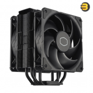 Cooler Master Hyper 212 Black X Duo CPU Air Cooler (Model: RR-S4KK-25DN-R1) — Dual 120mm SickleFlow 120 Edge fans, 4 heat pipes, 152mm height, 125×103×152 mm, up to 70.7 CFM, 690–2500 RPM, 32.8 dB(A)