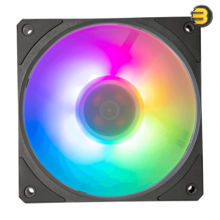 Cooler Master Mobius 120P ARGB High Performance Interconnecting Ring Blade Fan, PWM 2400rpm, Loop Dynamic Bearing, ARGB Customizable LEDs for PC Case, Liquid and Air Cooler