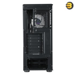Cooler Master CMP 520 - 4X 120mm ARGB Fans, Mesh Geode Front Panel, Versatile Cooling Options, Full Black Coating & PSU Cover, Breathable Power Supply Shroud