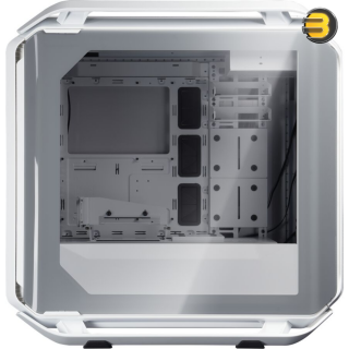 Cooler Master COSMOS C700M White with PCI Vertical Gen 4, ARGB Lighting, Aluminum Panels, a Riser Cable, and Curved Tempered Glass Cooler Master COSMOS C700M White with PCI Vertical Gen 4, ARGB Lighting, Aluminum Panels, a Riser Cable, and Curved Tempered Glass