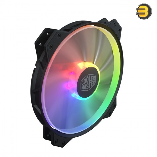 Cooler Master MasterFan MF200R ARGB 200 mm Addressable RGB Fan,5V/3-PIN