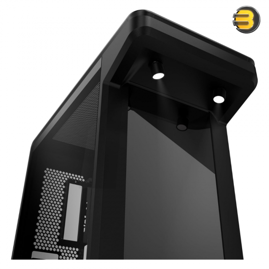 Cooler Master MasterFrame 360 Stage LCD Mid-Tower PC Case Black Cooler Master MasterFrame 360 Stage LCD mid-tower PC case in black with 15.6-inch FHD display, three-sided tempered glass, BTF support and USB Type-C I/O