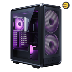 Cooler Master MasterFrame 500 Mesh ARGB Case – Black, 3x ARGB Fans Included (Dual 200mm + 120mm), E-ATX Support, USB-C 20Gbps