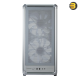 Cooler Master MasterFrame 500 Mesh Mid-Tower PC Case Silver Cooler Master MasterFrame 500 Mesh mid-tower PC case in silver with mesh front panel, tempered glass side, dual 200mm ARGB fans and USB Type-C I/O