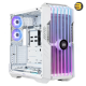 Cooler Master HAF 700 EVO White Full Tower Case – The Ultimate HAF Legacy with Edge-Lit Intake Blades, Dual 200mm SickleFlo Fans, Mammoth Radiator, IRIS LCD Assistant, USB 3.2 Gen 2 Type-C, and Real-Time Stats Monitoring Cooler Master HAF 700 EVO White Full Tower Case – The Ultimate HAF Legacy with Edge-Lit Intake Blades, Dual 200mm SickleFlo Fans, Mammoth Radiator, IRIS LCD Assistant, USB 3.2 Gen 2 Type-C, and Real-Time Stats Monitoring