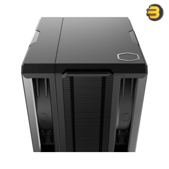 Cooler Master Hyper 612 APEX — Dual Mobius 120P PWM fans, 6 Superconductive Composite heat pipes, 159 mm height, 127×114×159 mm, up to 75.2 CFM, 0–2400 RPM, 30 dB(A), Loop Dynamic Bearings, nickel-plated copper base, supports Intel LGA 1851/1700/1200/115x