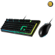 Cooler Master MS111 Gaming Keyboard & Mouse Combo Bundle — Mem-chanical Keyboard Switch, 50M+ Lifespan, Omron 10M, 3500 DPI Mouse with Optical Sensor