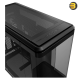 Cooler Master MasterFrame 360 Panorama Mid-Tower PC Case Black Cooler Master MasterFrame 360 Panorama mid-tower PC case in black with three-sided tempered glass, BTF back-connect support and USB Type-C I/O