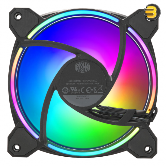 Cooler Master MasterFan MF120 Halo² 3-in-1 Cooler Master MasterFan MF120 Halo² 3-in-1 – Dual Loop ARGB Fans