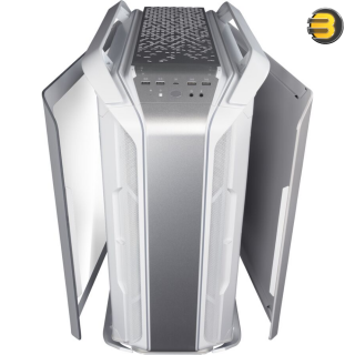 Cooler Master COSMOS C700M White with PCI Vertical Gen 4, ARGB Lighting, Aluminum Panels, a Riser Cable, and Curved Tempered Glass Cooler Master COSMOS C700M White with PCI Vertical Gen 4, ARGB Lighting, Aluminum Panels, a Riser Cable, and Curved Tempered Glass