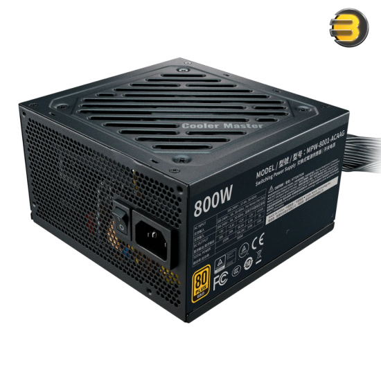 Cooler Master G800 Gold - 800W 80 Plus Gold Certified Power Supply, Intel ATX 12V 2.52, 120mm HDB Fan, 2 EPS Connectors