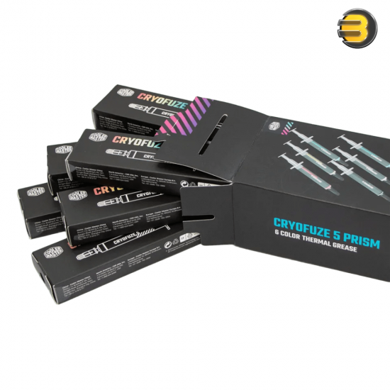 Cooler Master CryoFuze 5 Prism High-Performance Thermal Paste – Nano Compound with Prism Visual Effect for CPU & GPU Cooling