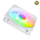 Cooler Master SickleFlow 120 ARGB White Edition 3-in-1 – Enhanced Fan Frame, Sealed Bearing Structure, Optimized Blade Design, Addressable RGB Lighting, and Secure Connection for Superior Airflow and Quiet Performance