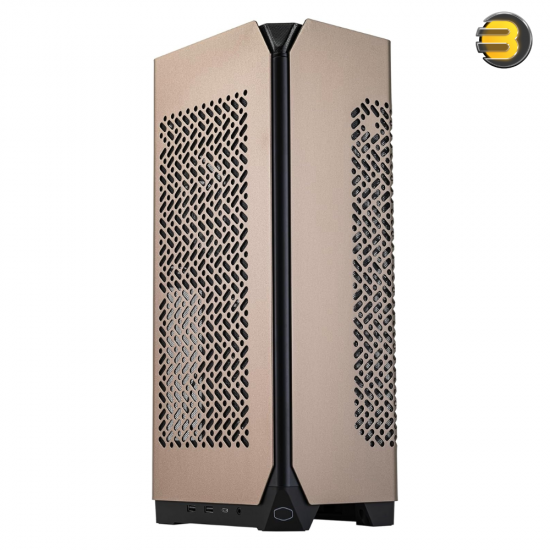 NCORE 100 MAX Bronze Edition Mini-ITX Case – Pre-Installed 850W 80+ Bronze PSU & 240mm AIO, Compact Vertical Design (NR100-ZNNN85-SL0)
