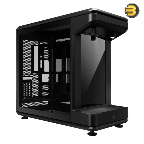 Cooler Master MasterFrame 360 Stage LCD Mid-Tower PC Case Black Cooler Master MasterFrame 360 Stage LCD mid-tower PC case in black with 15.6-inch FHD display, three-sided tempered glass, BTF support and USB Type-C I/O