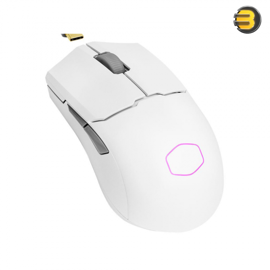 Cooler Master MM712 Ultra Lightweight Gaming Mouse – 16,000 DPI, PixArt Sensor, Honeycomb Shell, RGB Lighting, PTFE Feet – White Cooler Master MM712 Ultra Lightweight Gaming Mouse – 16,000 DPI, PixArt Sensor, Honeycomb Shell, RGB Lighting, PTFE Feet – White