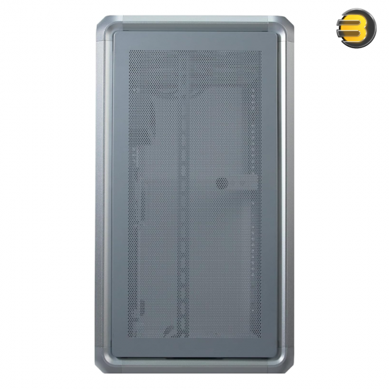 Cooler Master MasterFrame 500 Mesh Mid-Tower PC Case Silver Cooler Master MasterFrame 500 Mesh mid-tower PC case in silver with mesh front panel, tempered glass side, dual 200mm ARGB fans and USB Type-C I/O
