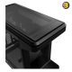 Cooler Master MasterFrame 360 Stage LCD Mid-Tower PC Case Black Cooler Master MasterFrame 360 Stage LCD mid-tower PC case in black with 15.6-inch FHD display, three-sided tempered glass, BTF support and USB Type-C I/O