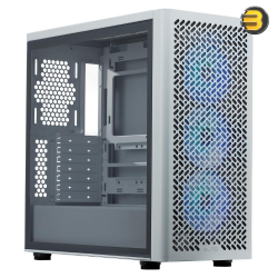 Cooler Master ELITE 502 White Mid-Tower PC Case – Tempered Glass & ARGB Cooler Master ELITE 502 White Mid-Tower PC Case – Tempered Glass & ARGB