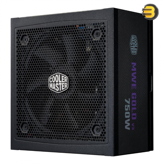 Cooler Master MWE Gold 750 V3 ATX 3.1 Power Supply – 750W, 80 PLUS Gold, Fully Modular, PCIe 5.1 / 12V-2×6 Ready