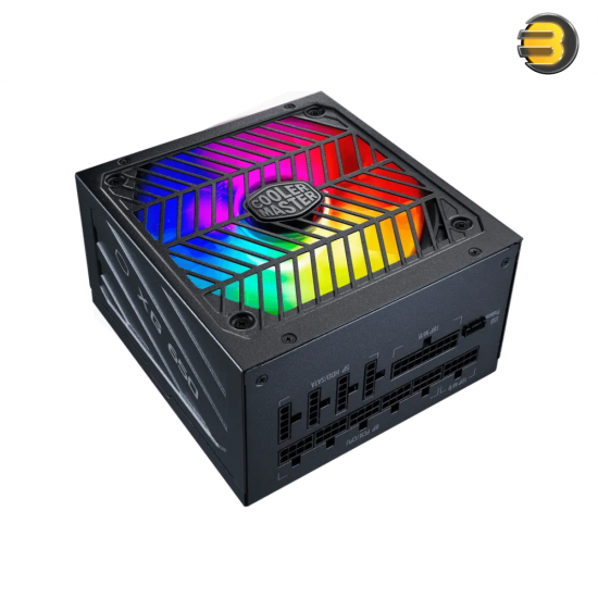 Cooler Master XG850 Plus Platinum — 80 PLUS Platinum, Quiet ARGB 135mm silent Fan, Built-in Information Display Panel, Full-Modular Cabling with 100% Japanese In-Line Capacitors - MPG-8501-AFBAP-X