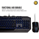 Cooler Master Devastator 3 Plus Gaming Keyboard & Mouse Combo — 7 Color LED Backlit Mem Keyboard, Dedicated Multimedia Keys, Wrist Rest, MM110 Gaming Mouse