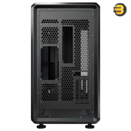Cooler Master MasterFrame 360 Panorama Mid-Tower PC Case Black Cooler Master MasterFrame 360 Panorama mid-tower PC case in black with three-sided tempered glass, BTF back-connect support and USB Type-C I/O