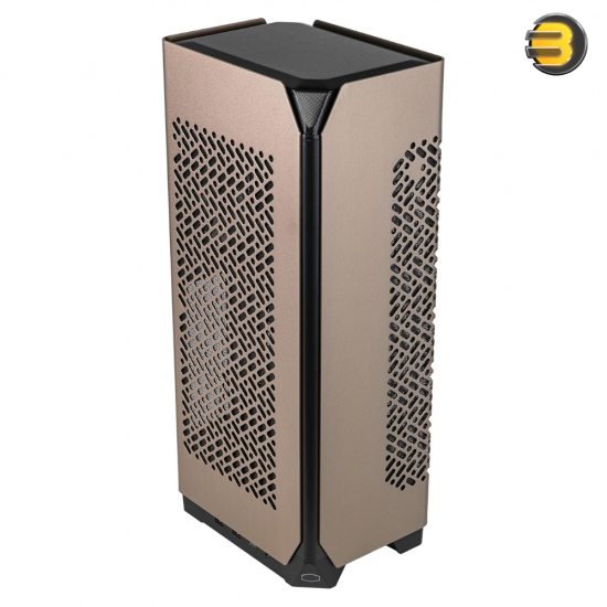 NCORE 100 MAX Bronze Edition Mini-ITX Case – Pre-Installed 850W 80+ Bronze PSU & 240mm AIO, Compact Vertical Design (NR100-ZNNN85-SL0)
