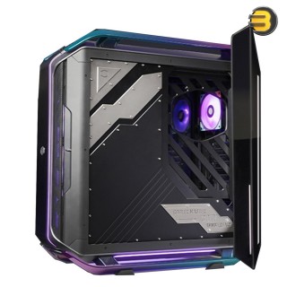 Cooler Master Cosmos Infinity 30th Anniversary C700M E-ATX Full-Tower Curved Tempered Glass Panel, Riser Cable PCIe 4.0, Diverse Liquid Cooling, Type-C, Customizable ARGB