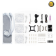 Cooler Master MasterLiquid 360 ATMOS White — High Performance Close-Loop AIO Liquid Cooler, R9, i9 Dual Chamber Pump, Customize Cover, Sickleflow Edge PWM, aRGB Lighting, AMD Ryzen AM5, AM4, Intel LGA 1851, LGA 1700 Platform - MLX-D36M-A25PZ-RW