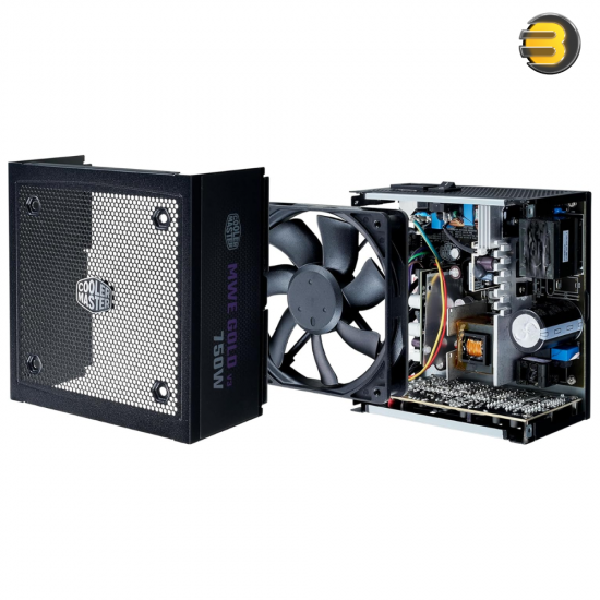 Cooler Master MWE Gold 750 V3 ATX 3.1 Power Supply – 750W, 80 PLUS Gold, Fully Modular, PCIe 5.1 / 12V-2×6 Ready