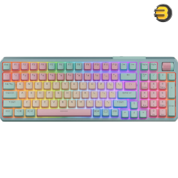 Cooler Master MK770 Wireless Mechanical Keyboard Space Gray – 98-Key Layout, Kailh Box V2 Switches, PBT Double-Shot Keycaps, RGB, 2.4GHz/Bluetooth/Wired, 4000mAh Battery, USB-C, MasterPlus+ Support