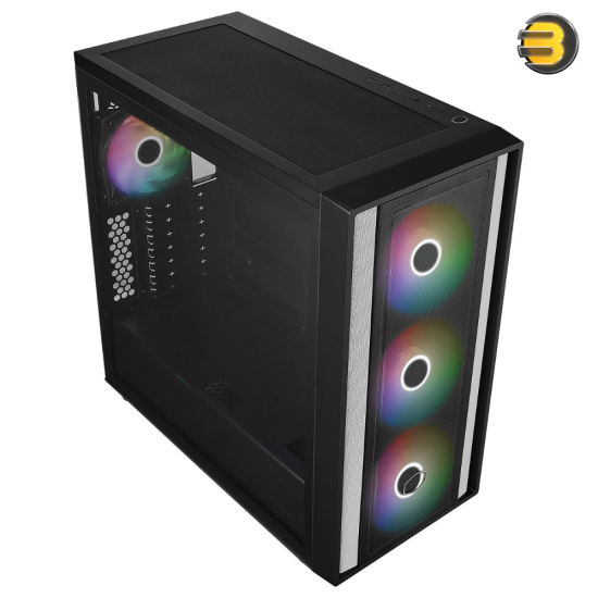 Cooler Master MasterBox 600 — Back-connected motherboard support, FineMesh Performance Front Panel, Optimized airflow, Removable HDD cage - MB600-KGNN-S00