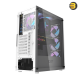 DarkFlash DK352 Plus White ATX Mid-Tower PC Case – 4x Pre-installed PWM Fans, 4mm Tempered Glass, 0.5mm SPCC Steel, 360mm Radiator Support, Dual USB 3.0