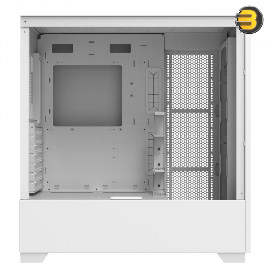DarkFlash DF5000 White Mid-Tower ATX PC Case – Mesh Front, Tempered Glass, VGA Card Holder, 360mm Radiator Support, Up to 13x 120mm Fan Mounts, USB 3.0 & Type-C