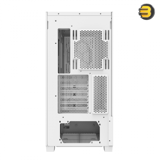 DarkFlash DF5000 White Mid-Tower ATX PC Case – Mesh Front, Tempered Glass, VGA Card Holder, 360mm Radiator Support, Up to 13x 120mm Fan Mounts, USB 3.0 & Type-C